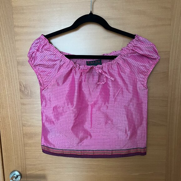 Ralph Lauren Tops - Ralph Lauren Capped Sleeve Cropped Top, Size S